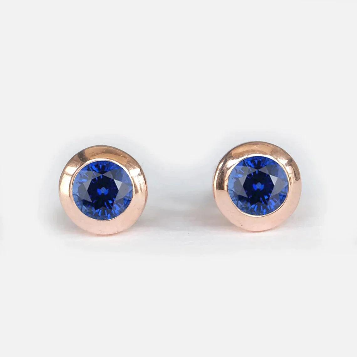 Gift Blue Sapphire Earrings Amayeta - SOVATS