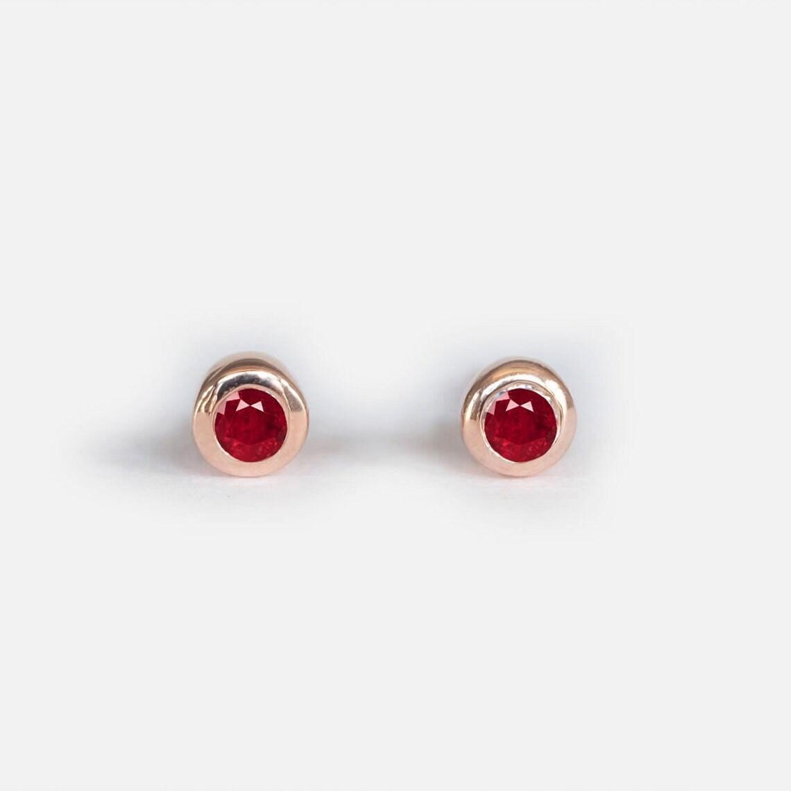 Gift Ruby Earrings Carina - SOVATS
