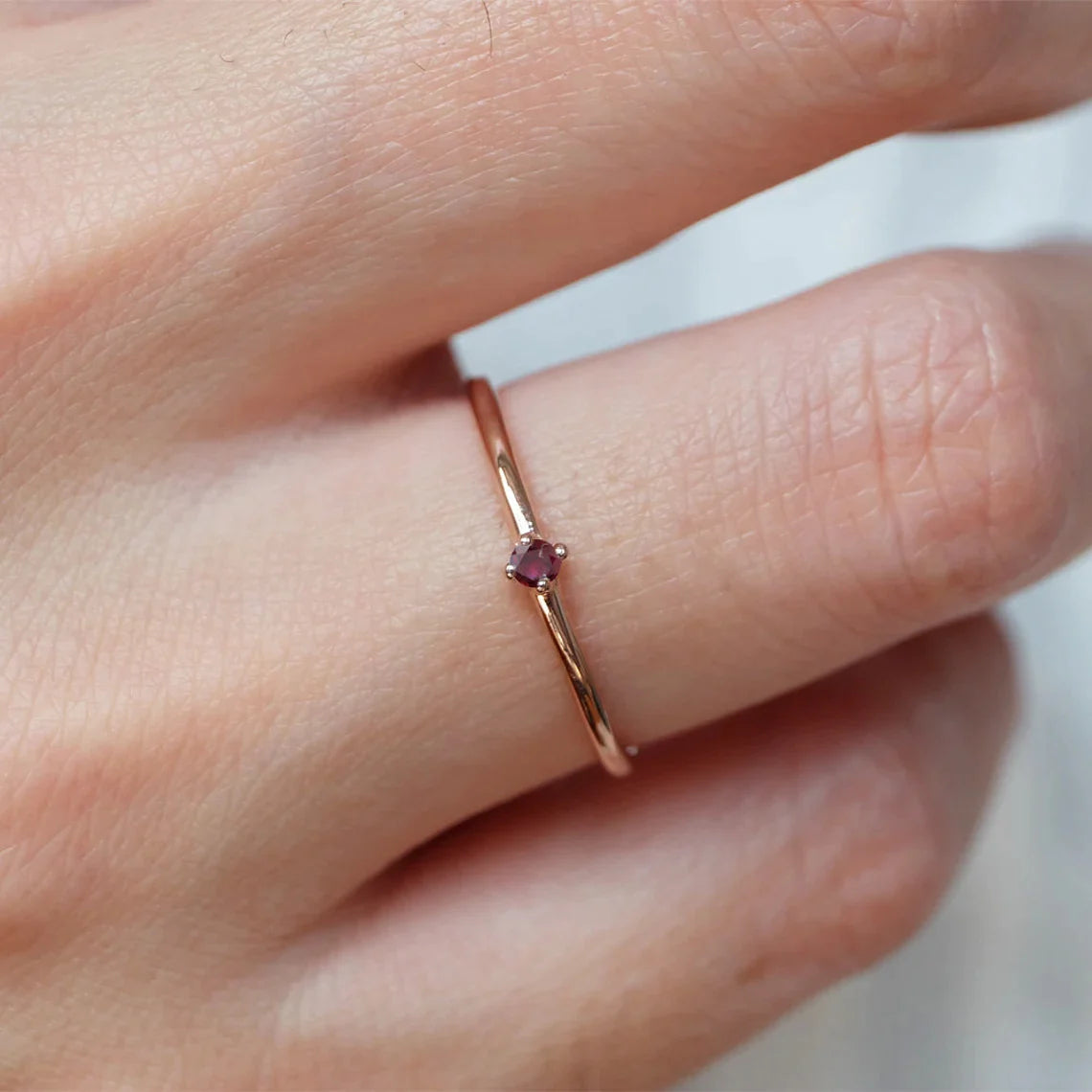 Ruby Solitaire Ring Eva - SOVATS