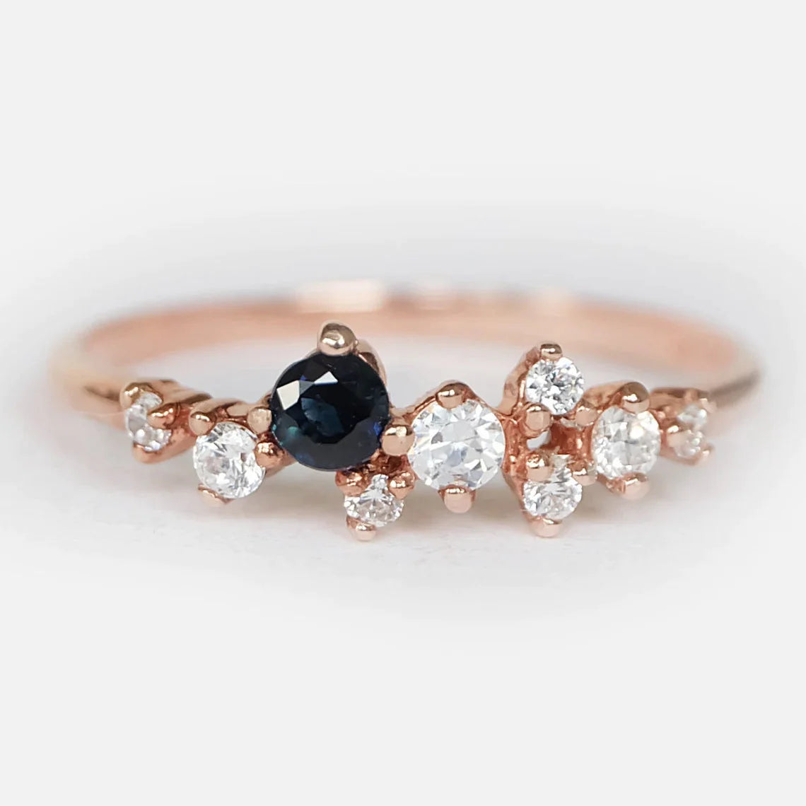 Sapphire Diamond Ring Iwona - SOVATS