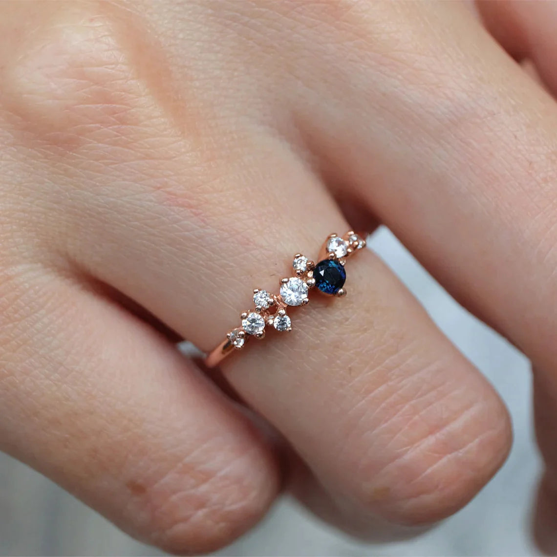 Sapphire Diamond Ring Iwona - SOVATS