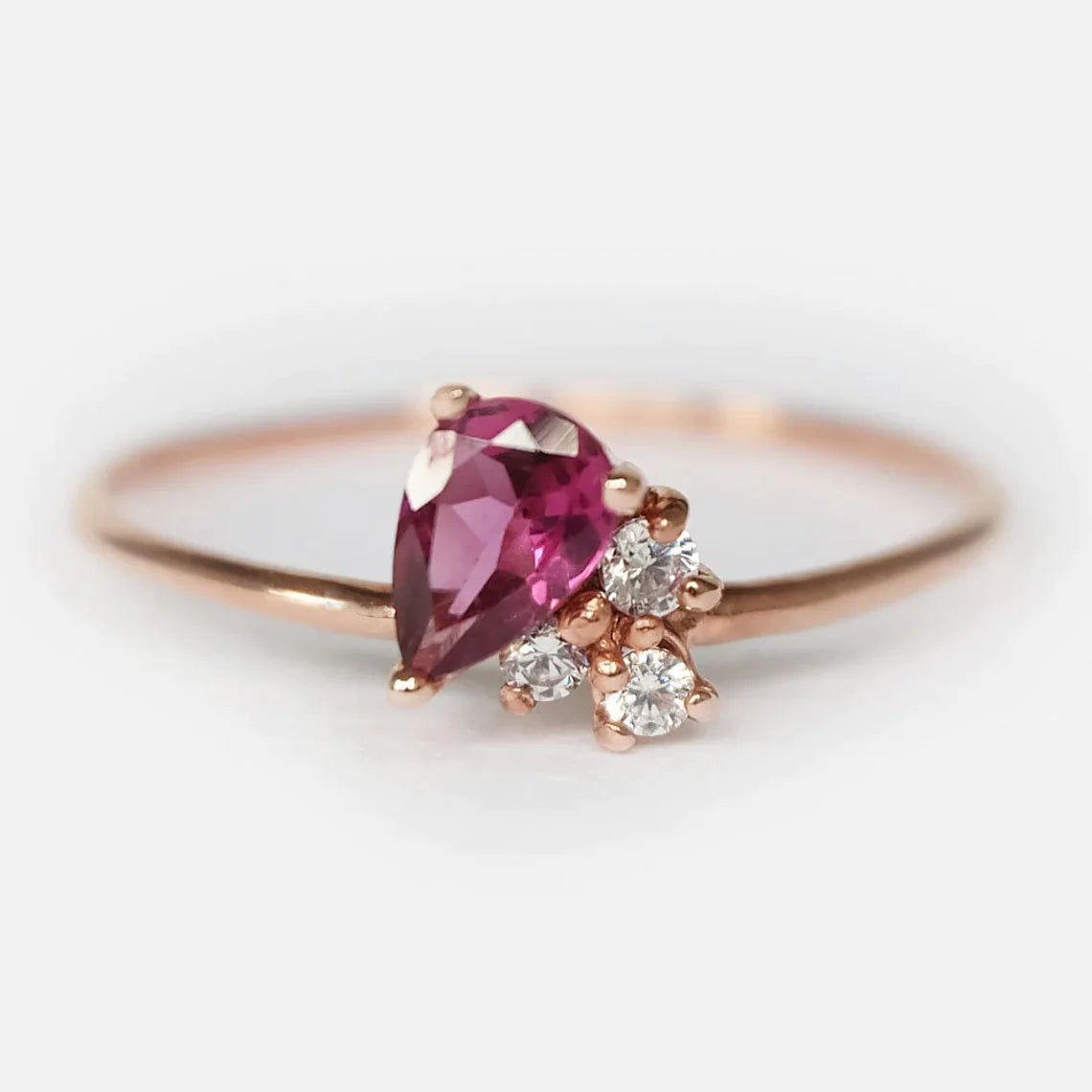 Rhodolite Diamond Ring Lin - SOVATS
