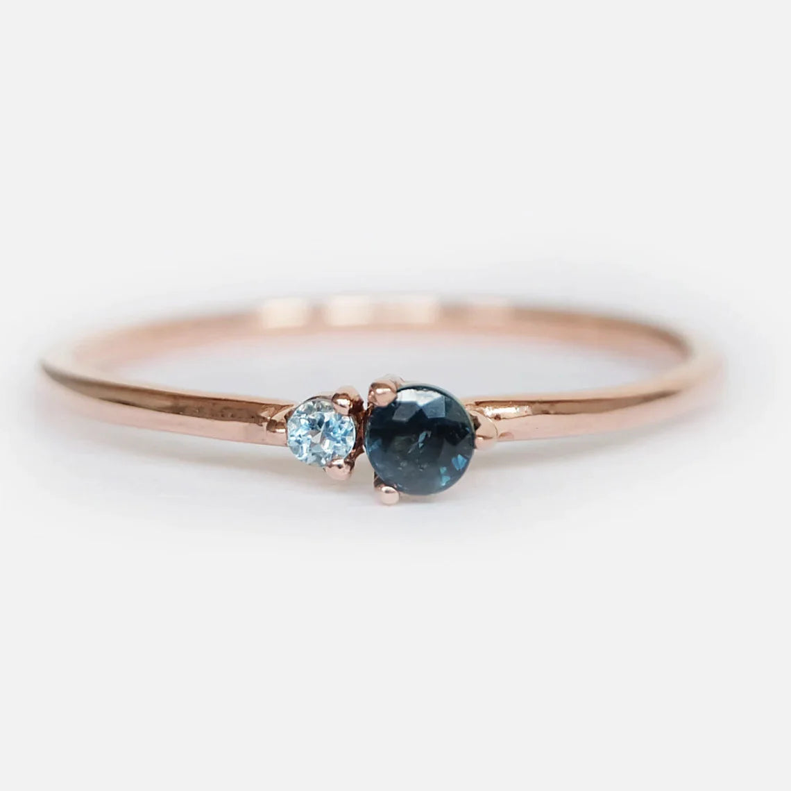 Sapphire Aquamarine Birthstone Ring Twila - SOVATS
