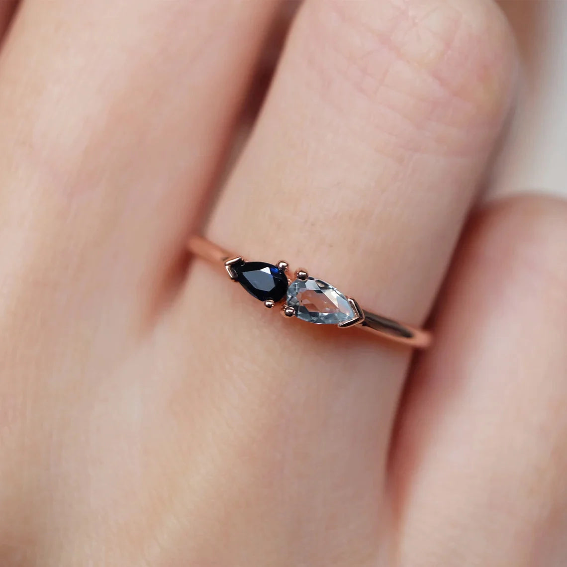 Aquamarine Sapphire Ring Hamelin - SOVATS