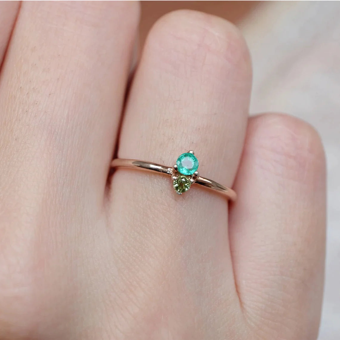 Emerald Peridot Ring Harmonie - SOVATS