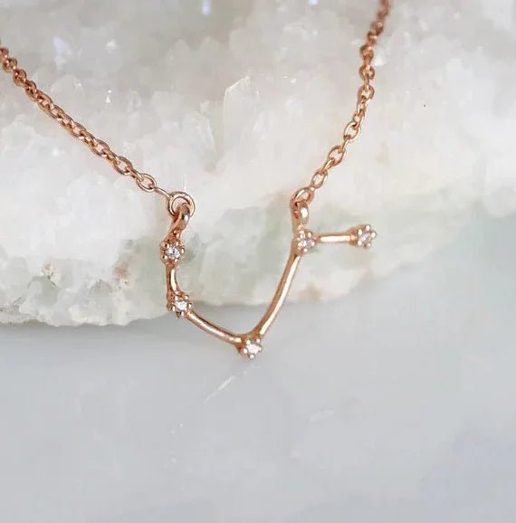 Zodiac Diamond Necklace Aries - SOVATS