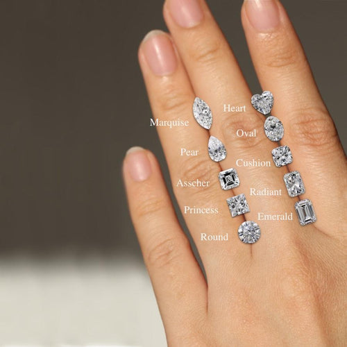 diamond size on a hand