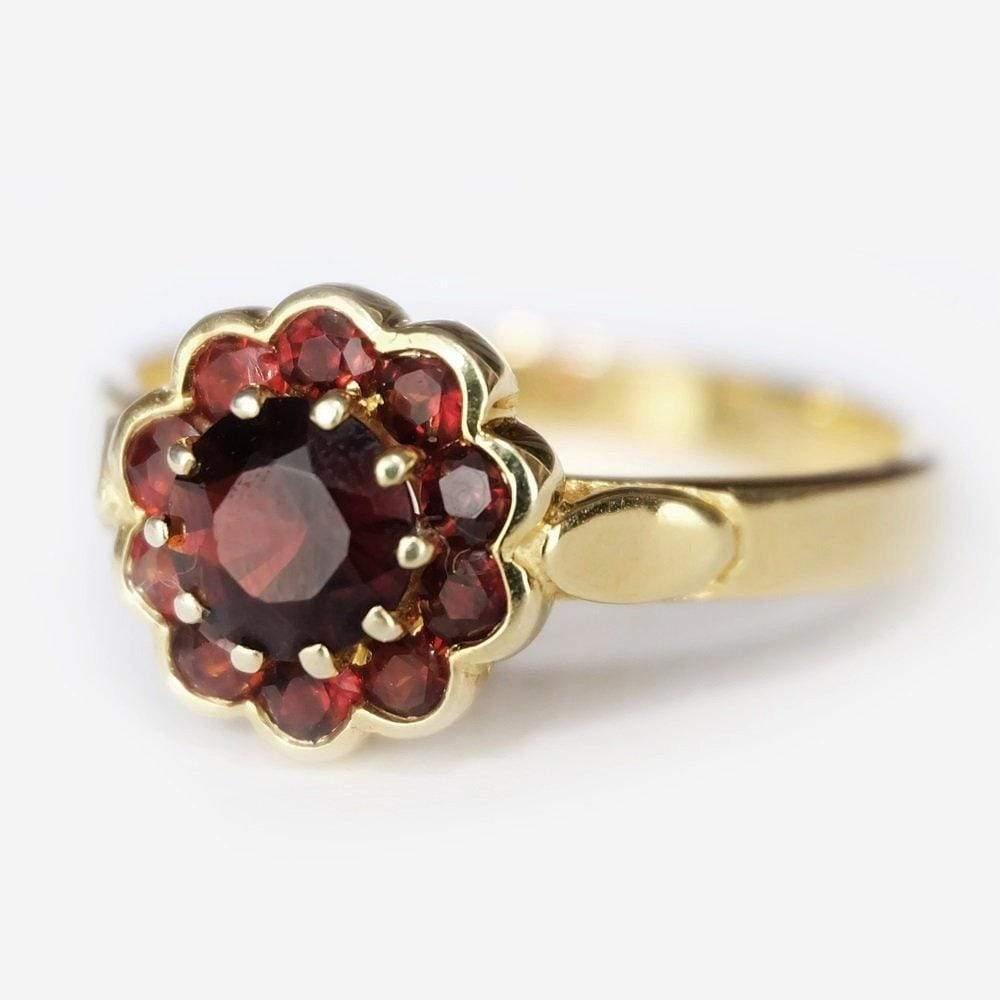 0.95 Carats 14k Solid Gold Garnet Engagement Ring - SOVATS