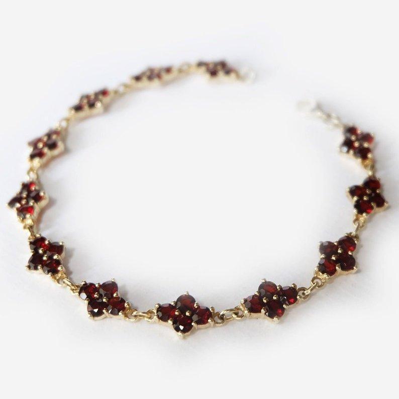 Garnet Bracelet Myrto - SOVATS