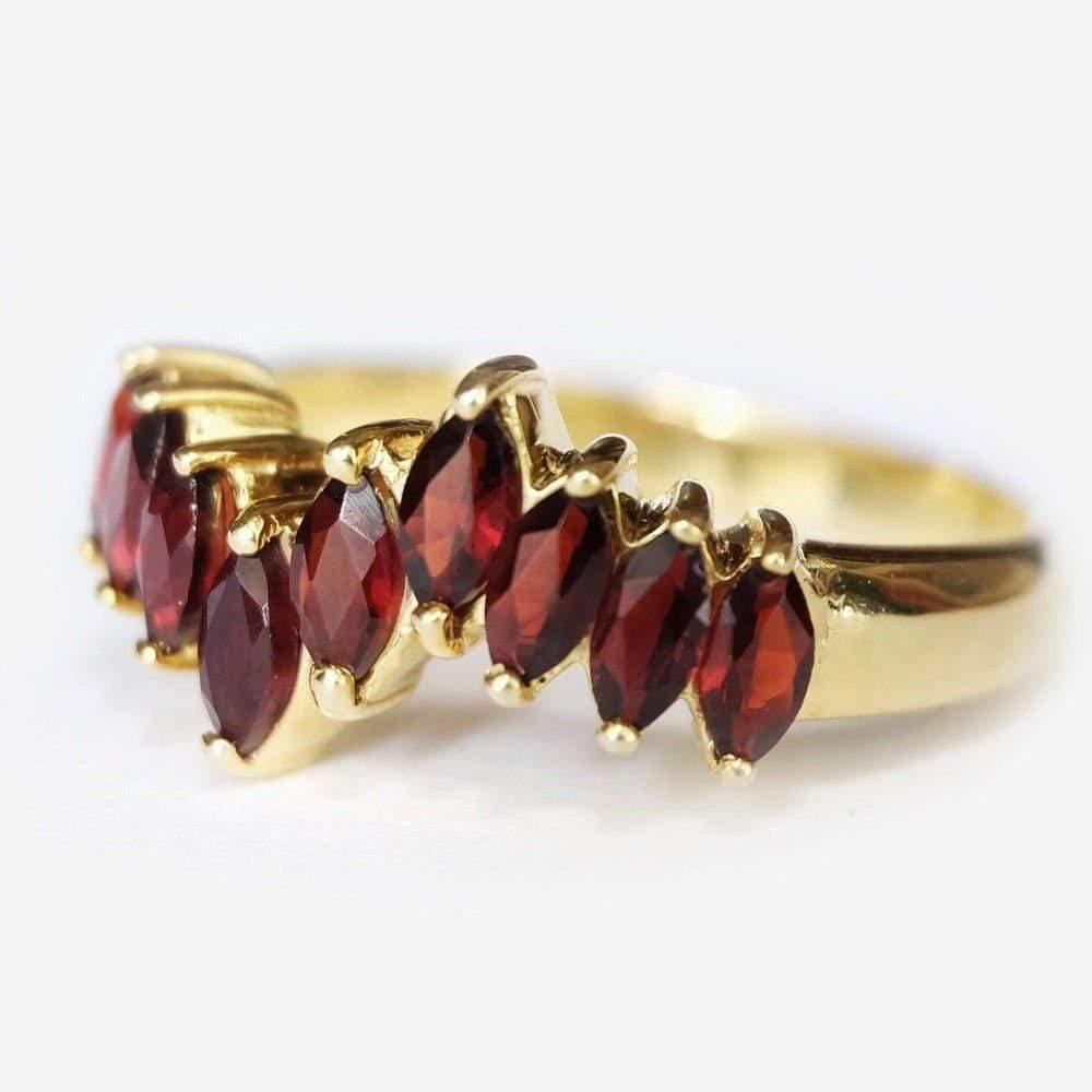 2.25 Carats 14k Solid Gold Garnet Engagement Ring - SOVATS