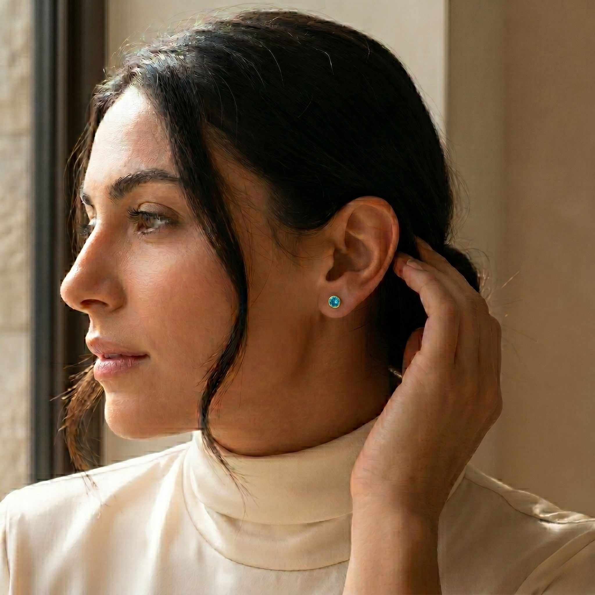 December's Birthstone Earrings Edda