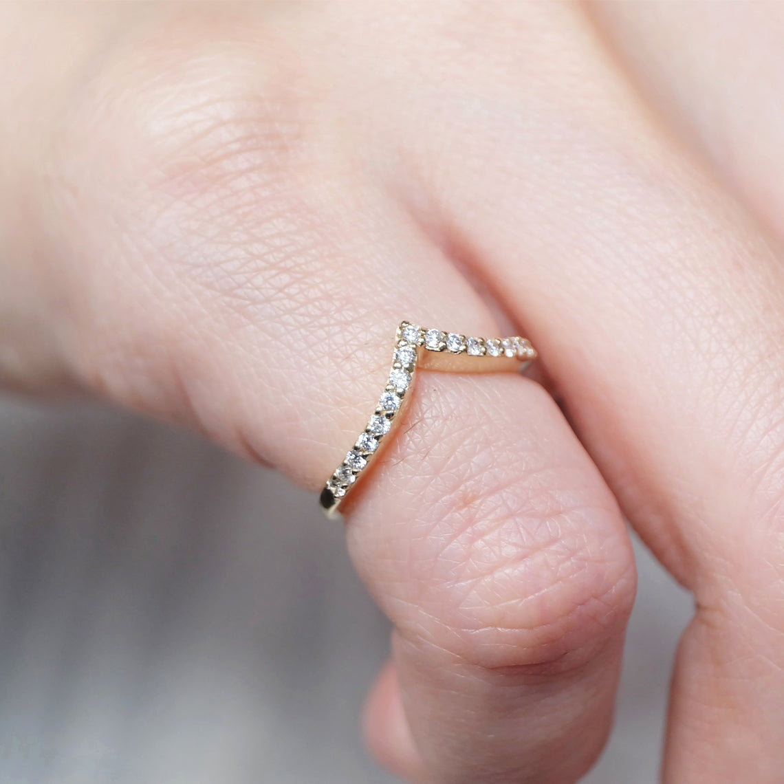 Chevron Diamond Ring Mariola