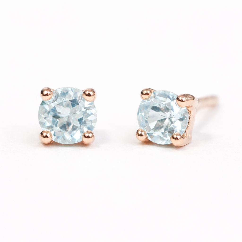 Aquamarine Gold Earrings Sanaz