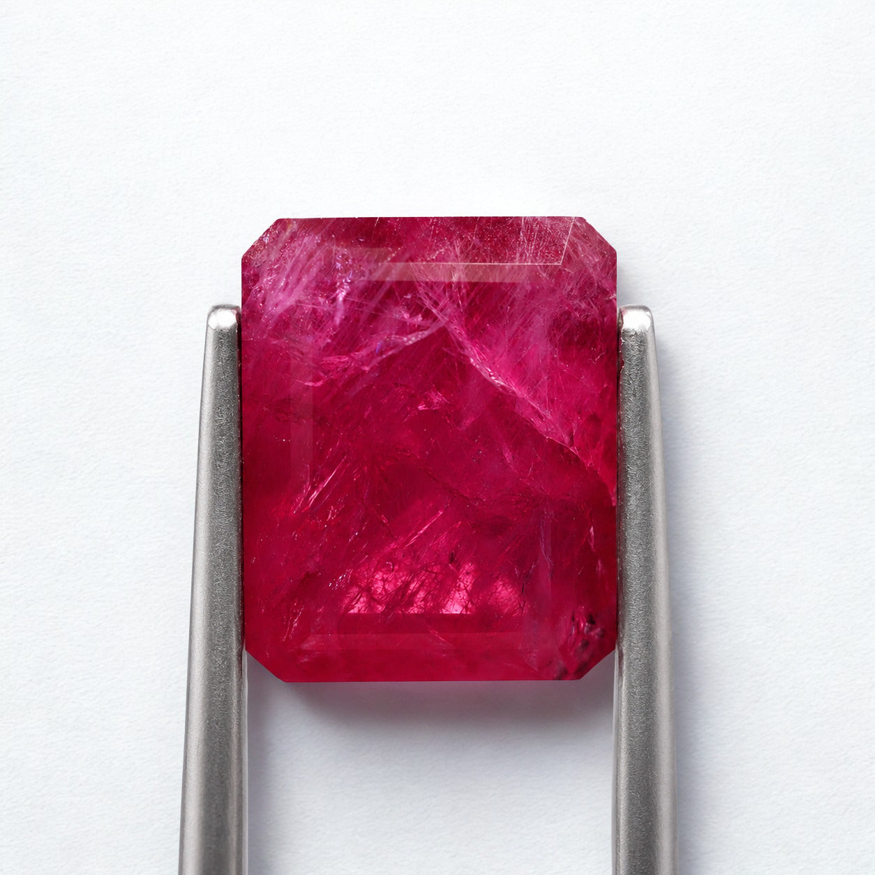 Certified Untreated Octagon Cut Ruby