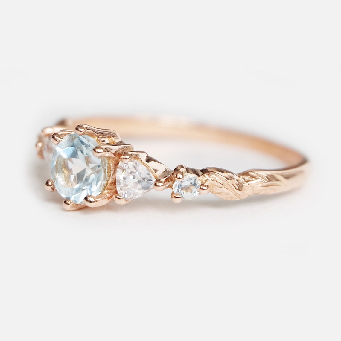 Aquamarine Engagement Ring Hydrius - SOVATS