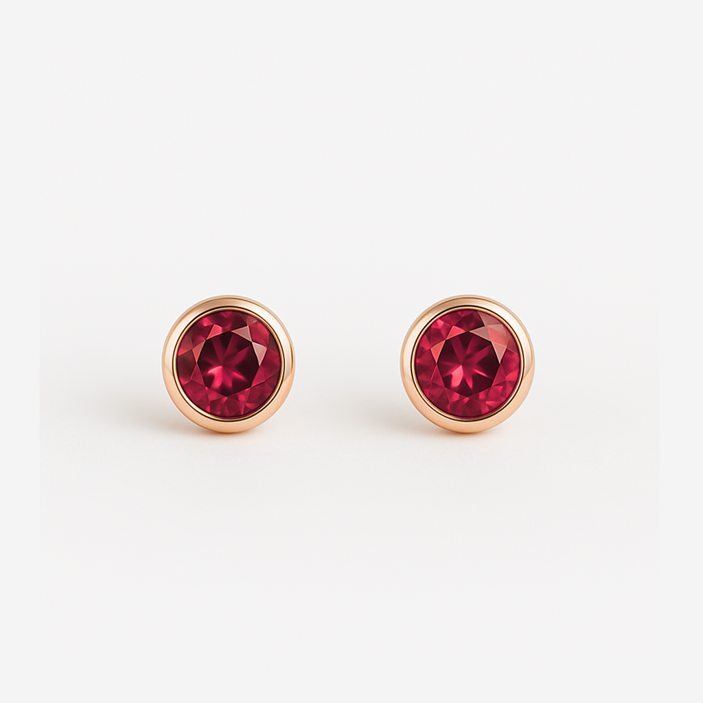 Ruby Earrings Edda