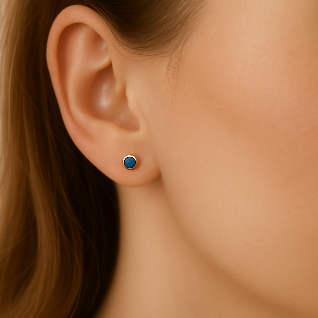 Gift Blue Sapphire Earrings Carina