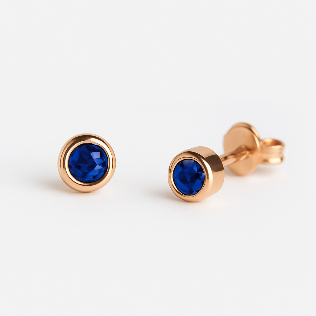 Gift Blue Sapphire Earrings Carina