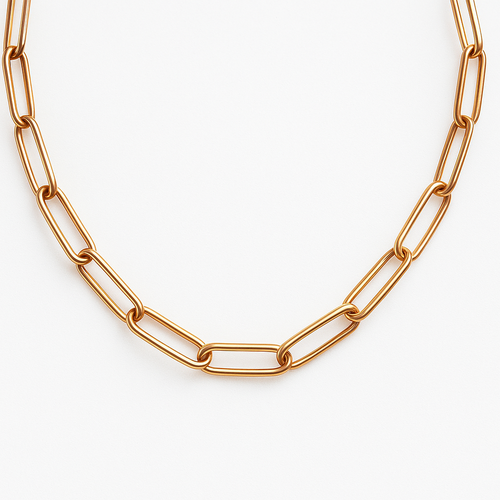 Large Paperclip Necklace Adira