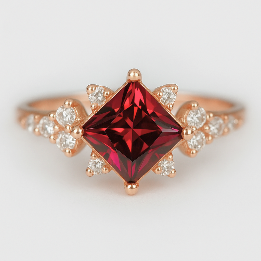 Rhodolite Ring Budur