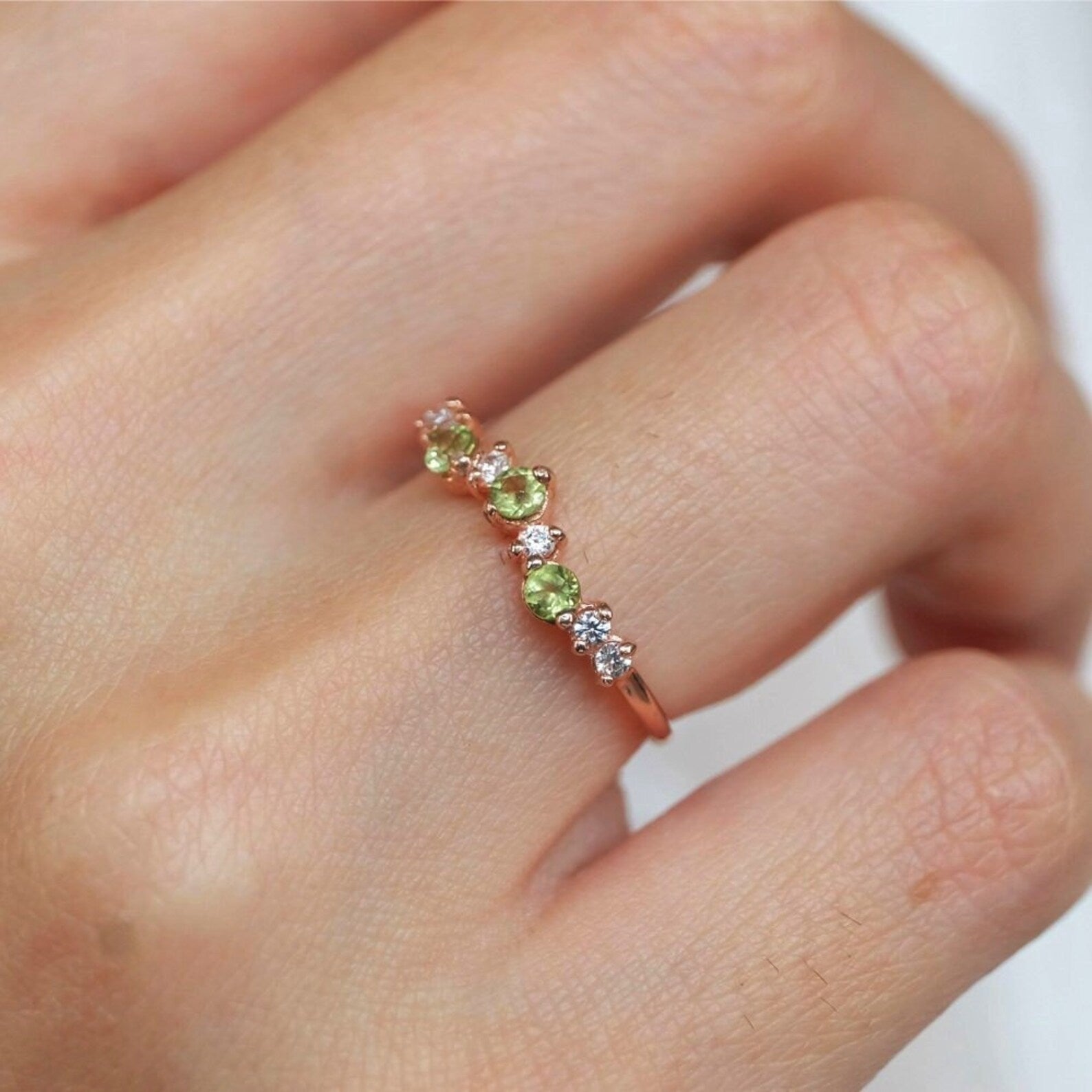 Peridot Cluster Ring Taliyah - SOVATS