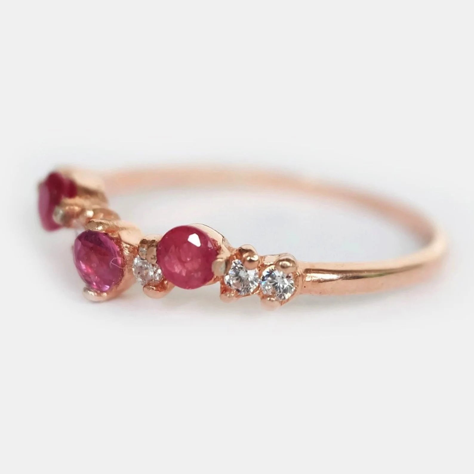 Ruby Cluster Ring Mary