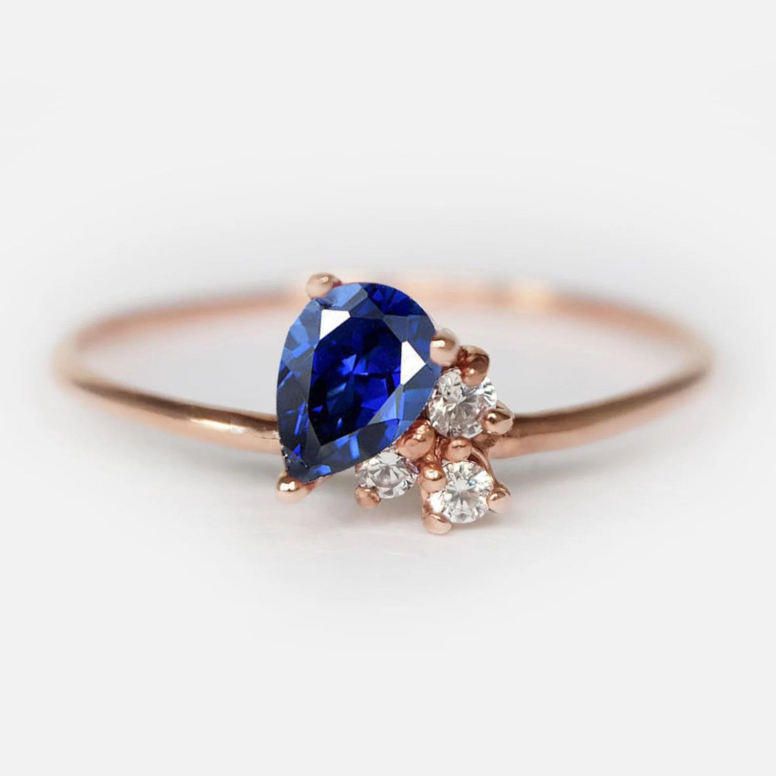 Sapphire Diamond Ring Tess - SOVATS