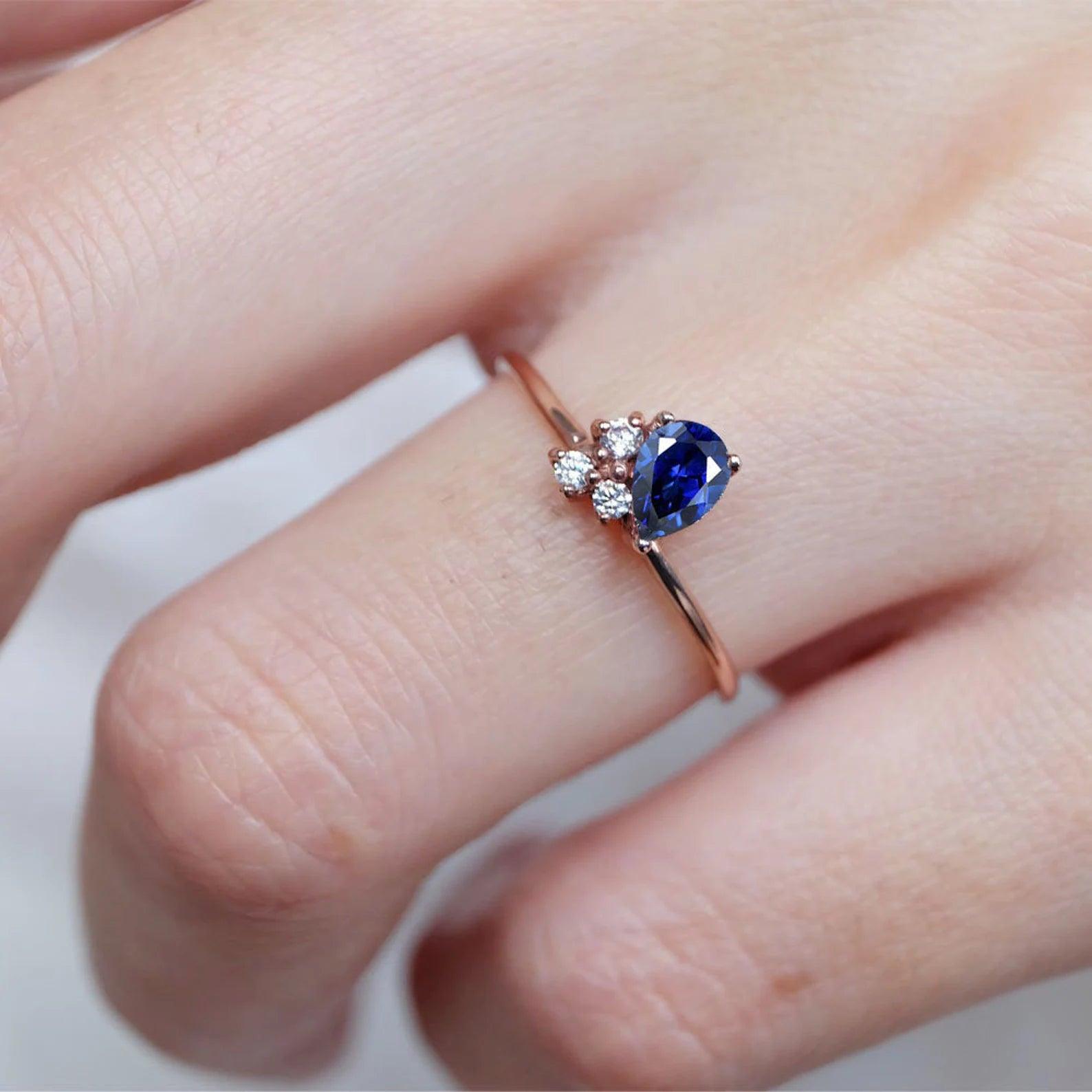 Sapphire Diamond Ring Tess - SOVATS