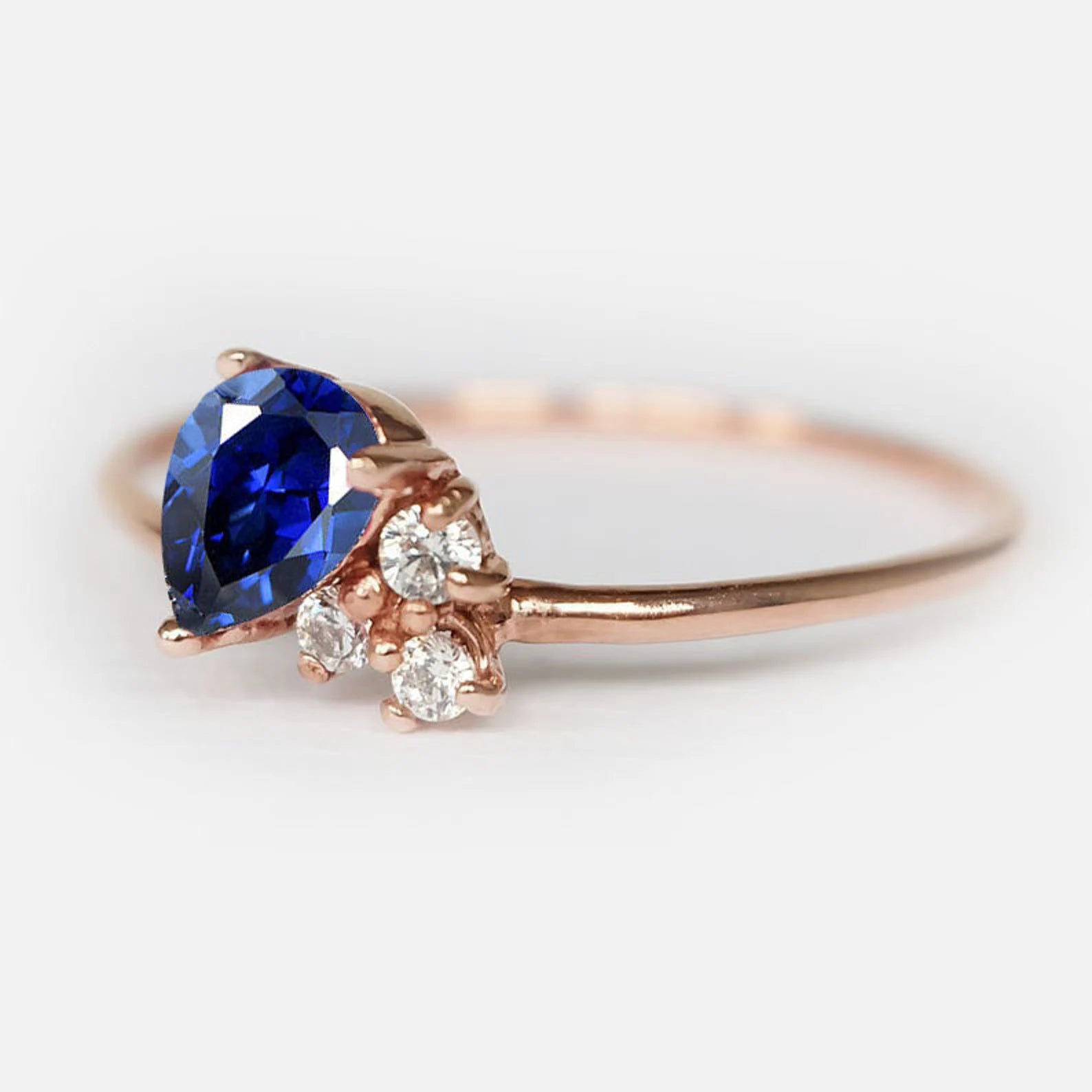 Sapphire Diamond Ring Tess