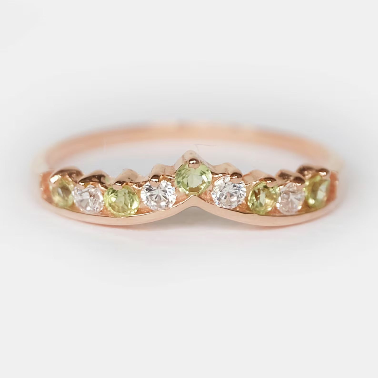 Peridot Cluster Ring Camille