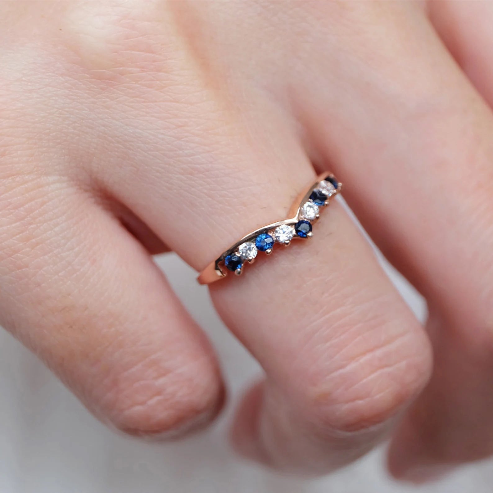 Sapphire Cluster Ring Camille