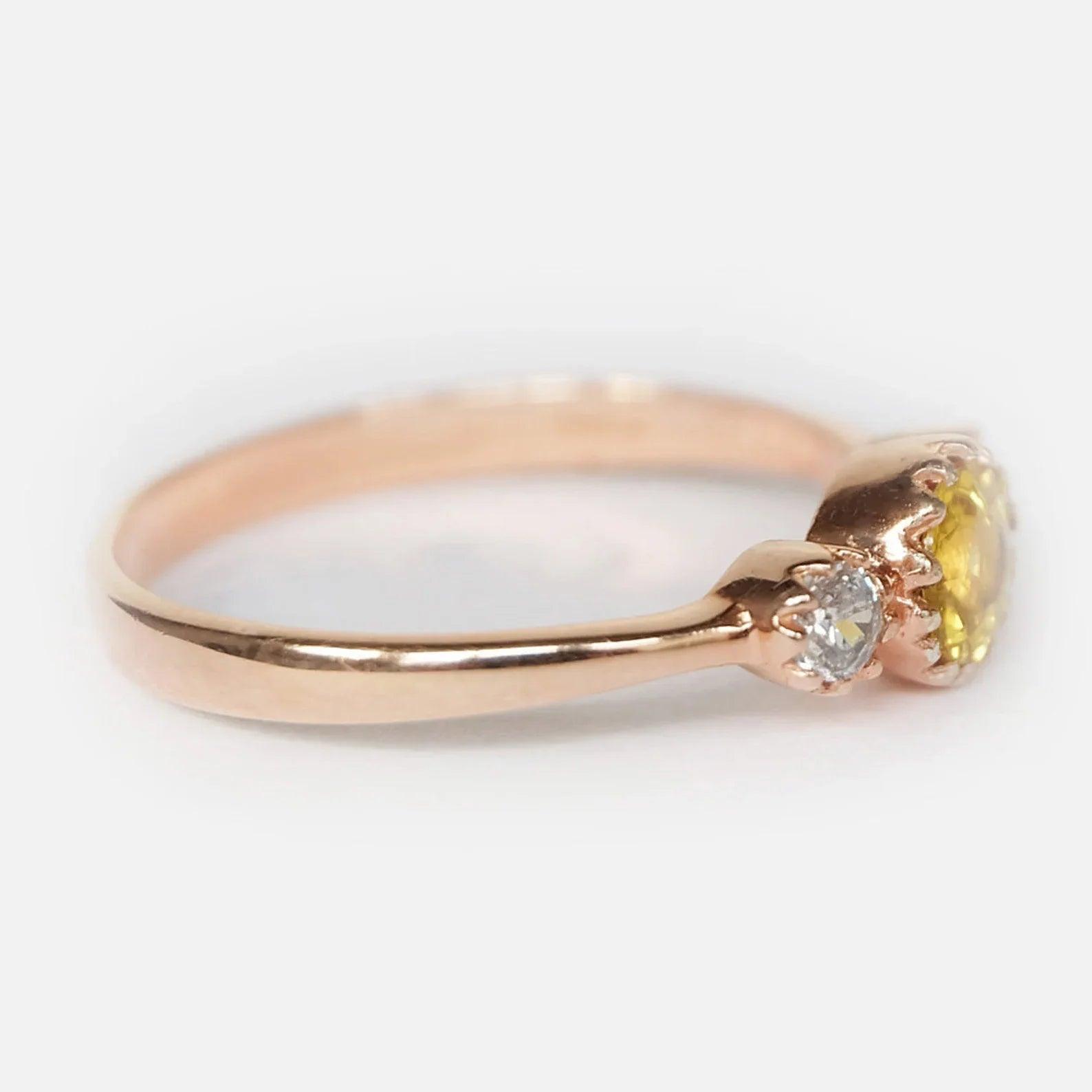 Yellow Sapphire Diamond Ring Samira - SOVATS