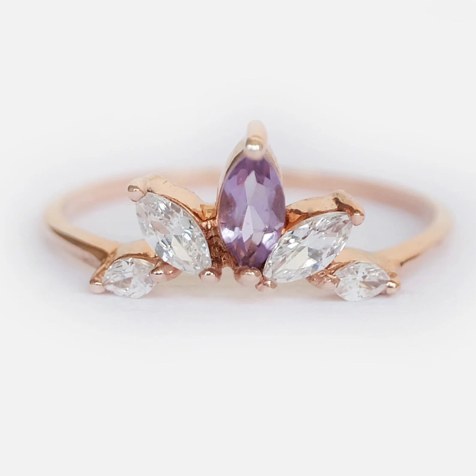 Amethyst Cluster Ring Enu - SOVATS