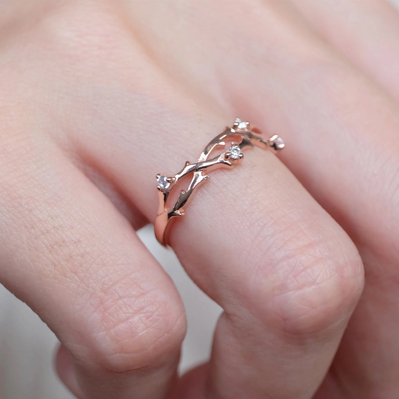 Diamond Branch Ring Helen