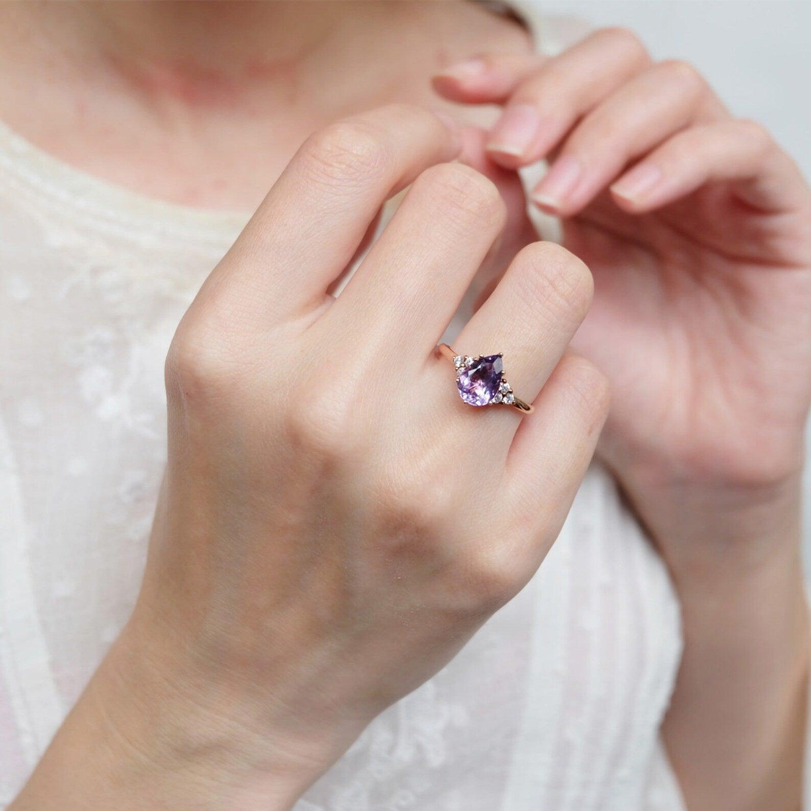 Amethyst Ring Chandra - SOVATS