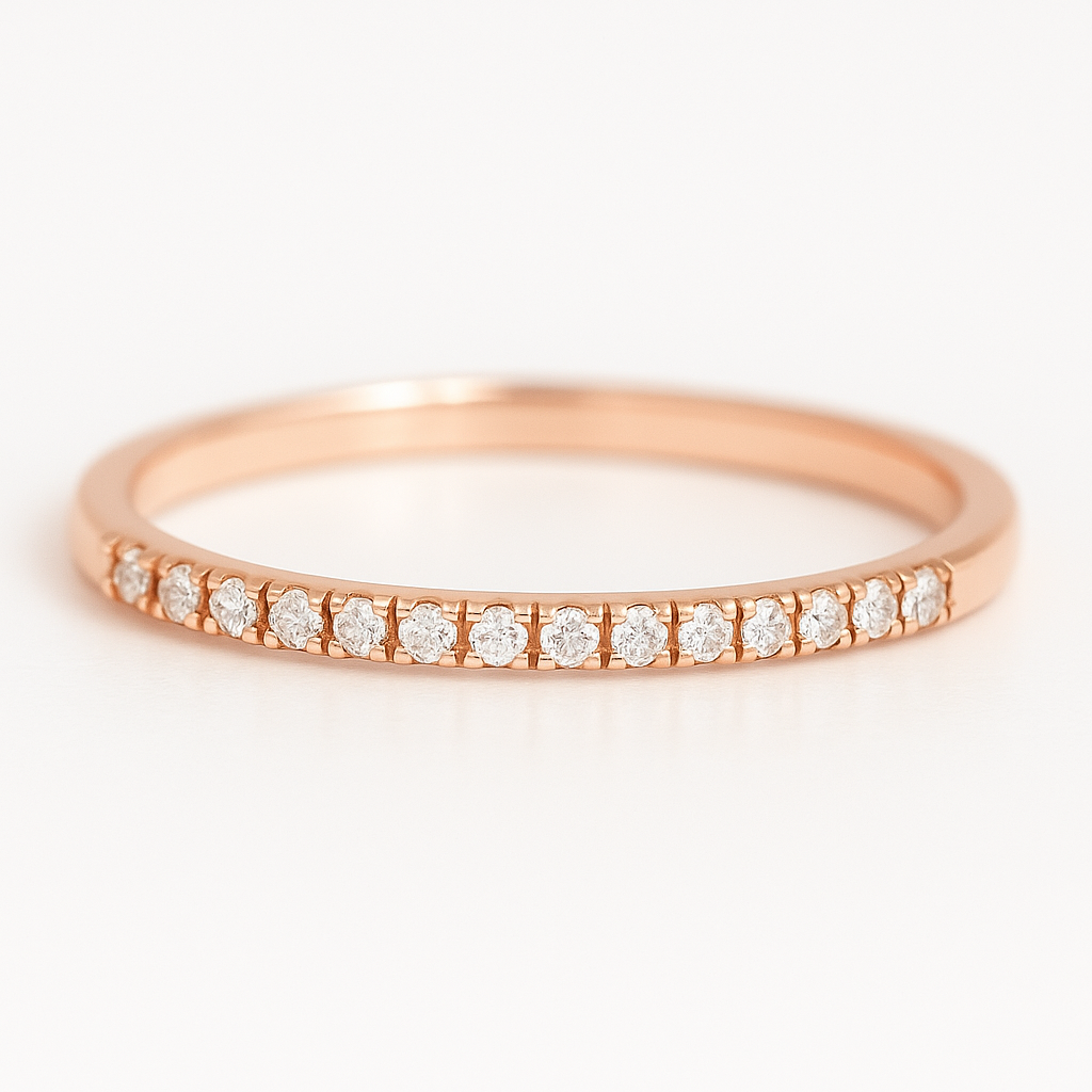 Diamond Half Eternity Ring Maryam