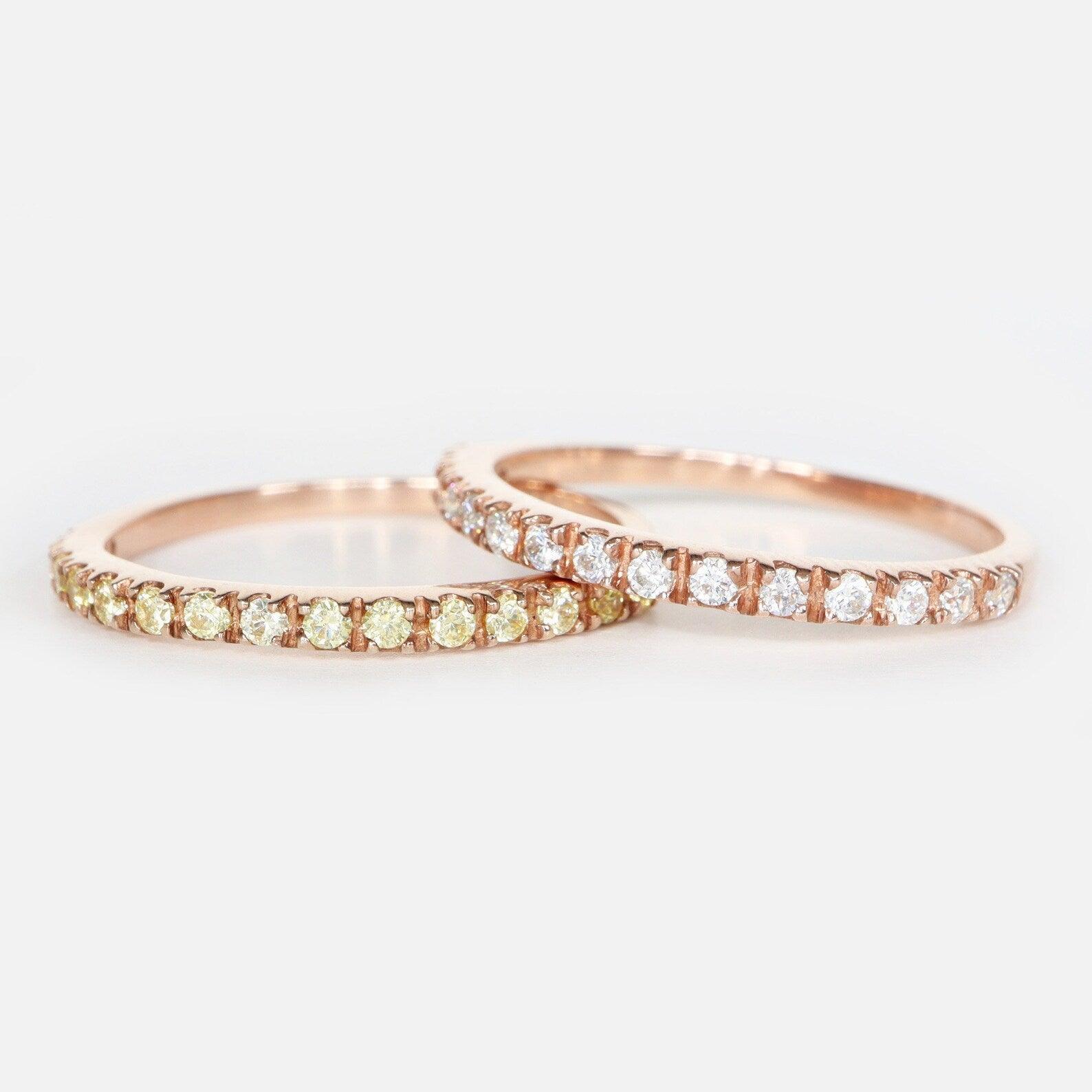 Yellow Diamond Half Eternity Ring Jasmin - SOVATS