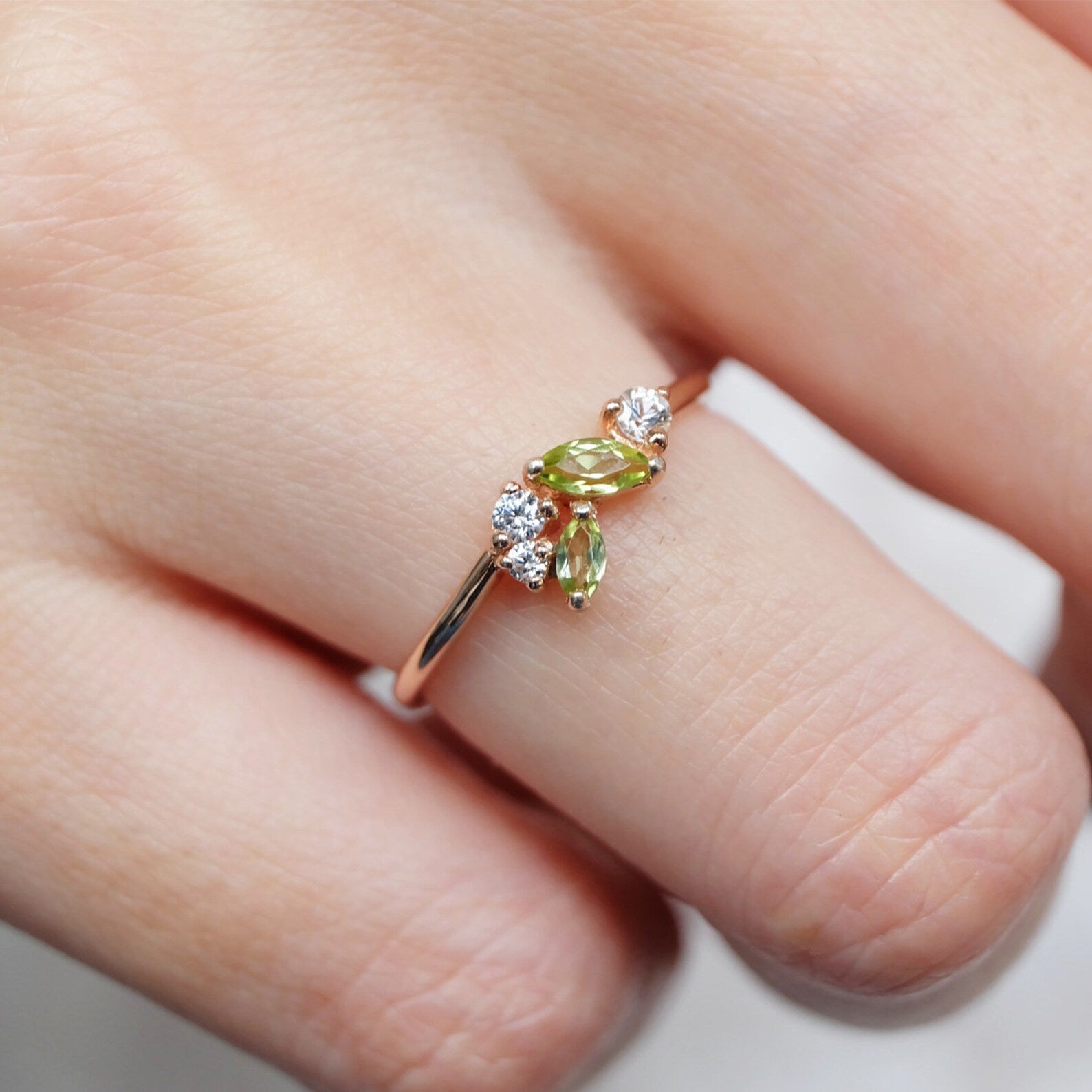 Peridot Diamond Ring Dwi - SOVATS