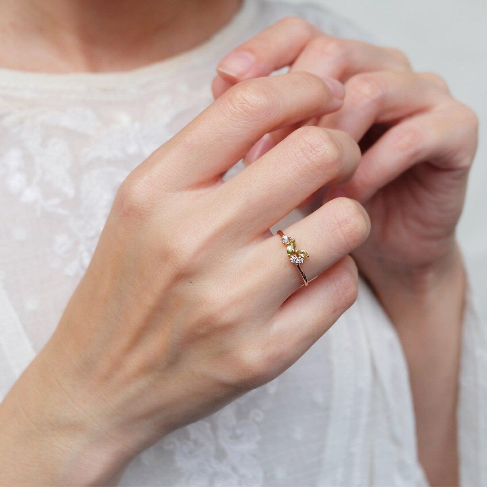 Peridot Diamond Ring Dwi - SOVATS