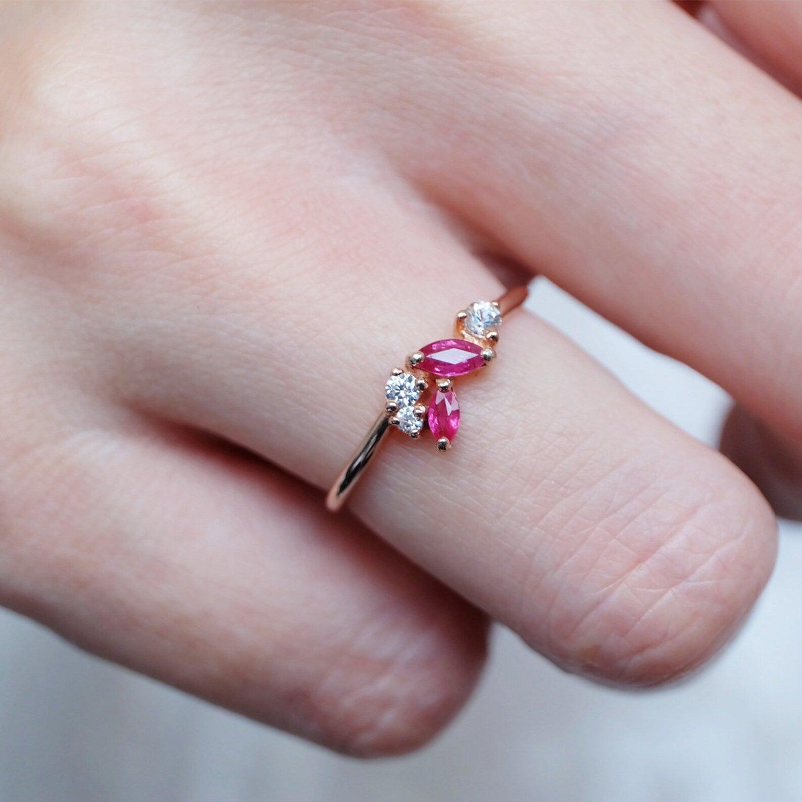 Ruby Diamond Ring Dwi - SOVATS