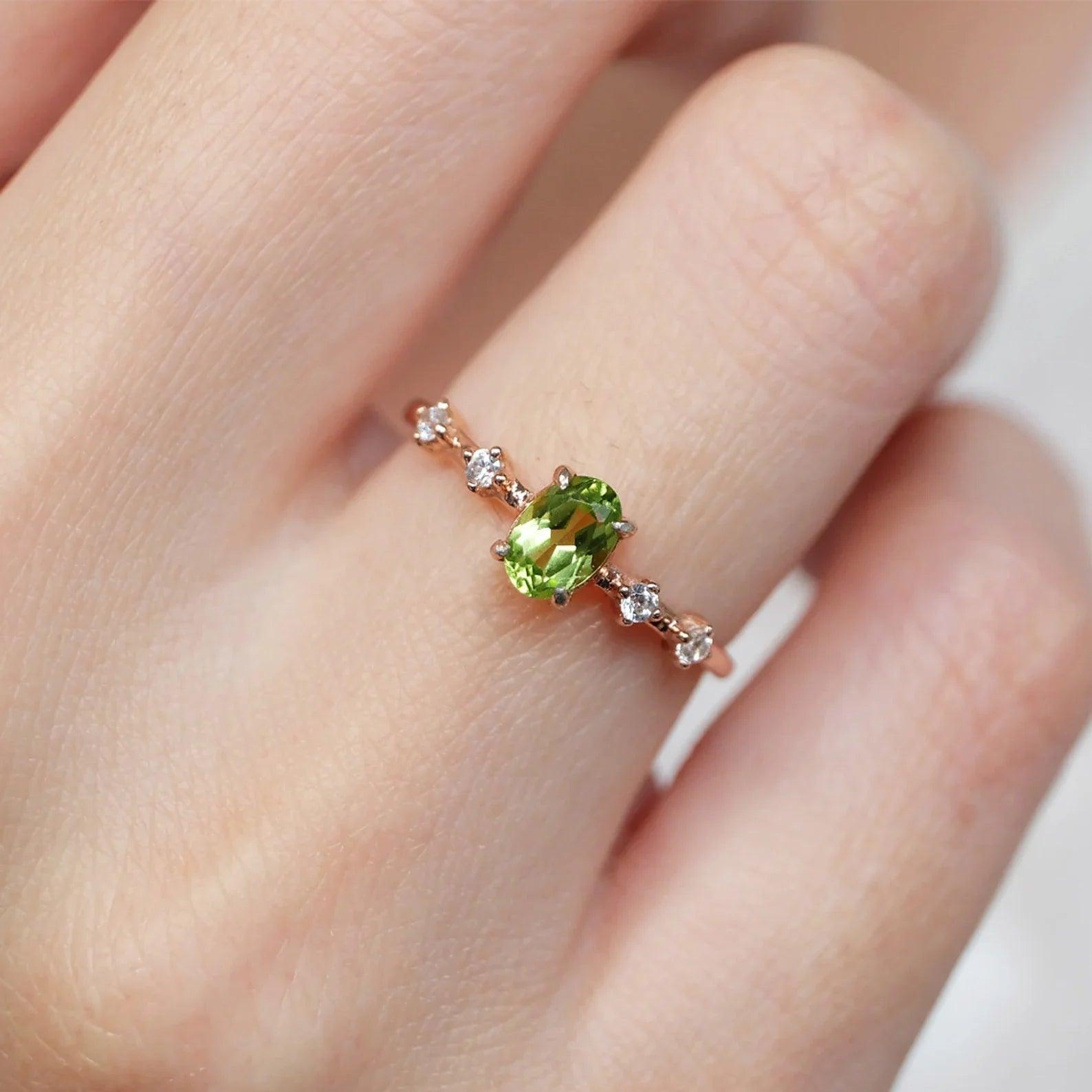 Peridot Diamond Ring Marwa - SOVATS