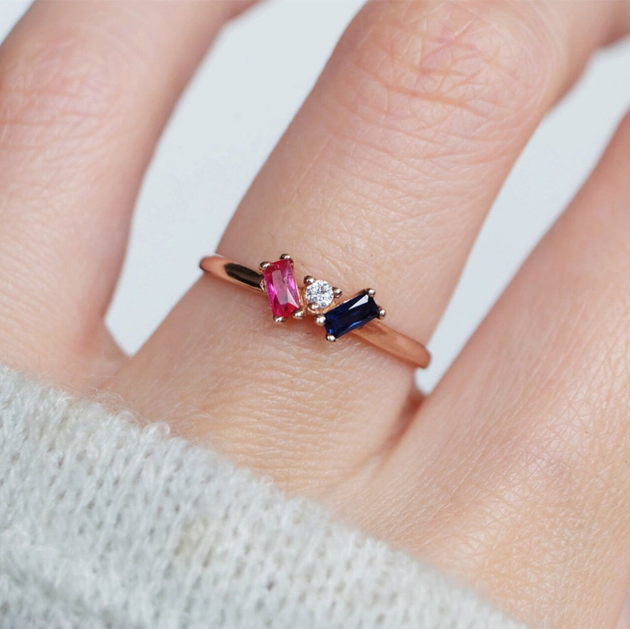 Dual Birthstone Ring Joan