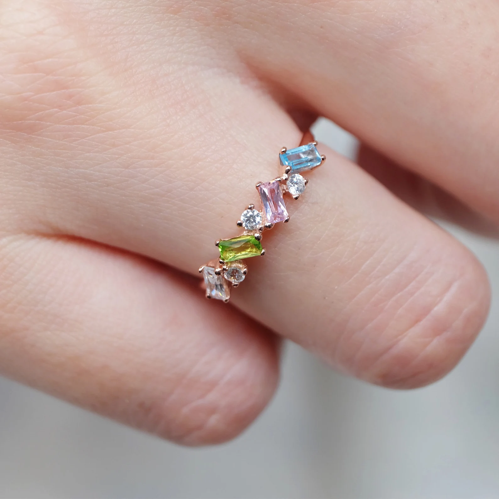 Quadruple Birthstone Ring Joan