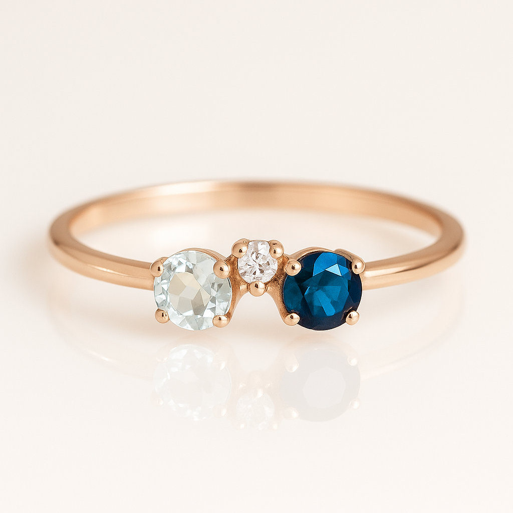 Dual Birthstone Ring Duri