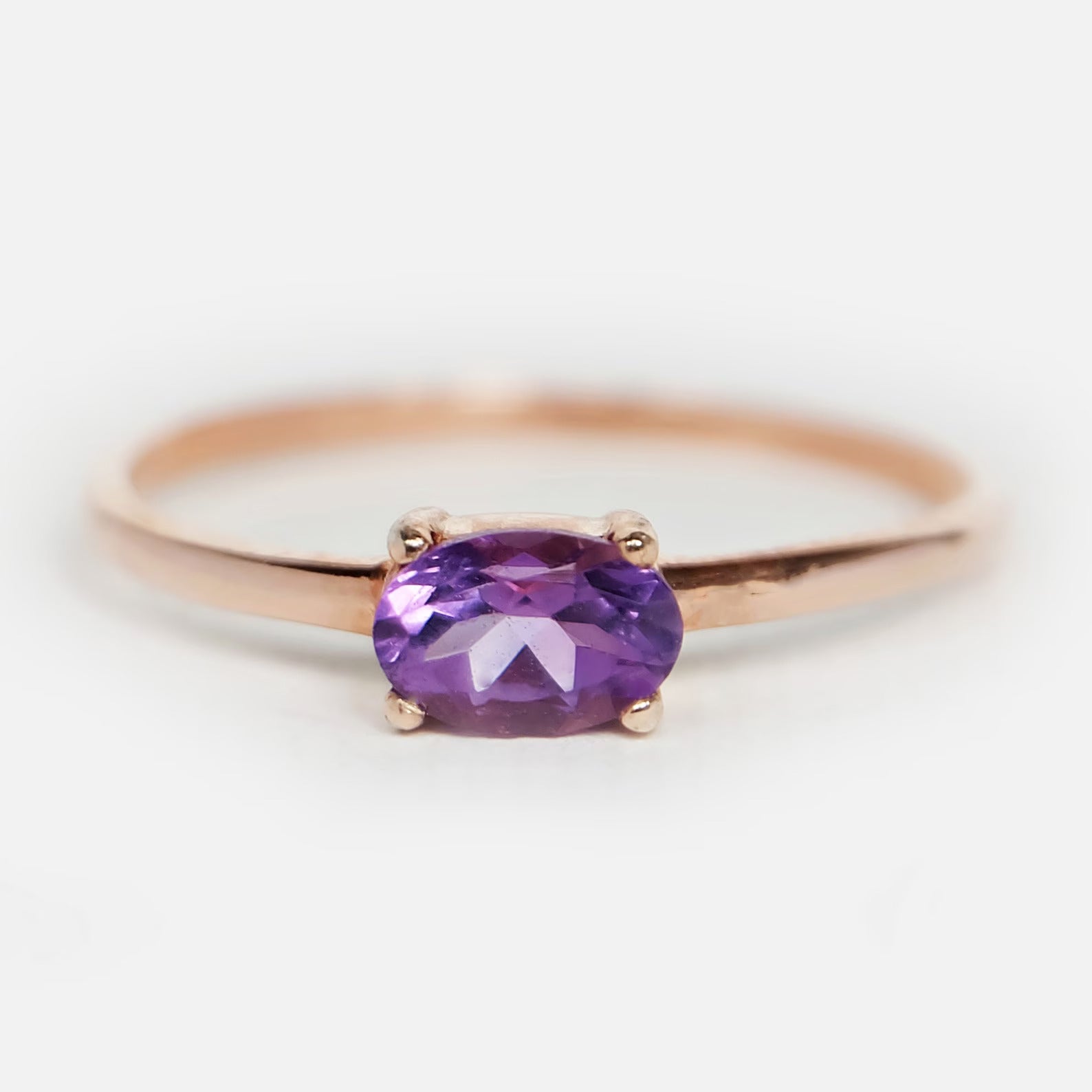 Amethyst Solitaire Ring Yenna - SOVATS