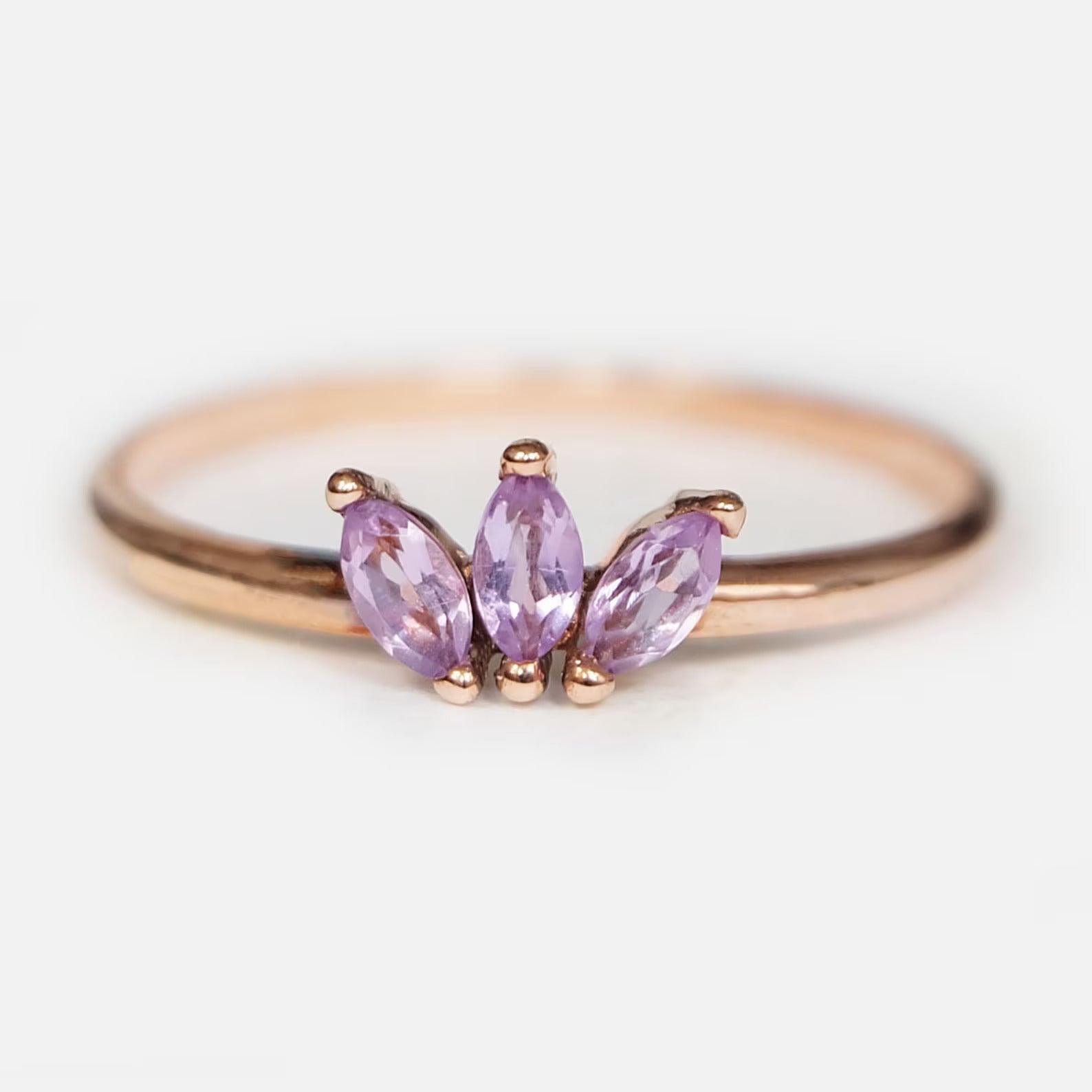 Marquise Amethyst Ring Sholto - SOVATS