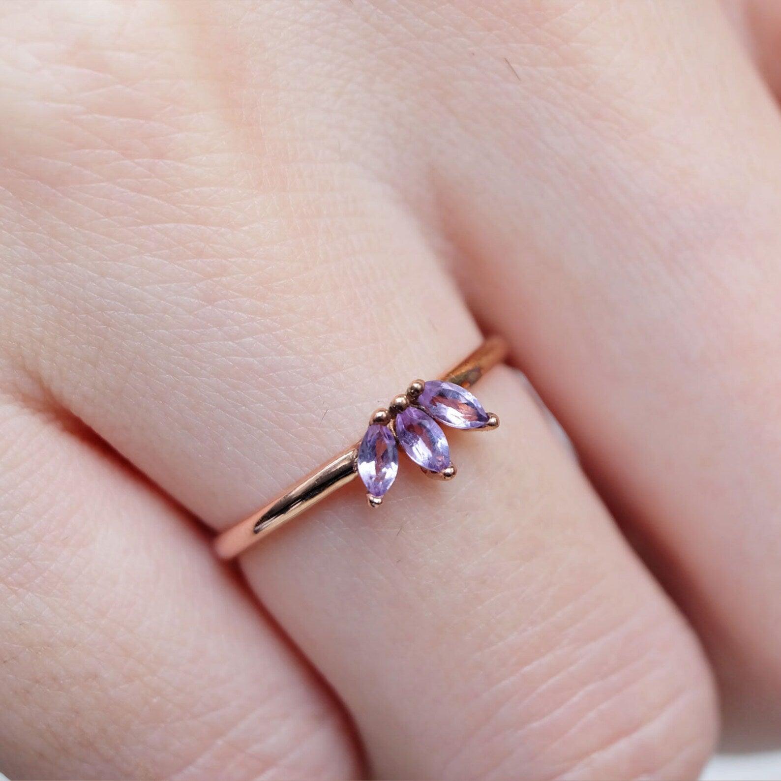 Marquise Amethyst Ring Sholto - SOVATS