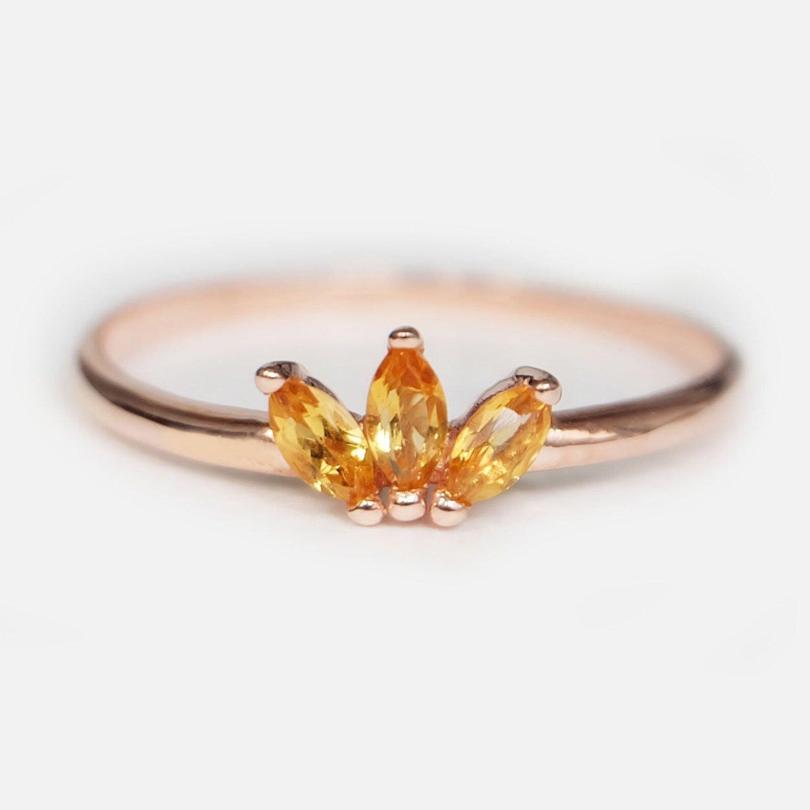 Citrine Marquise Ring Sholto - SOVATS