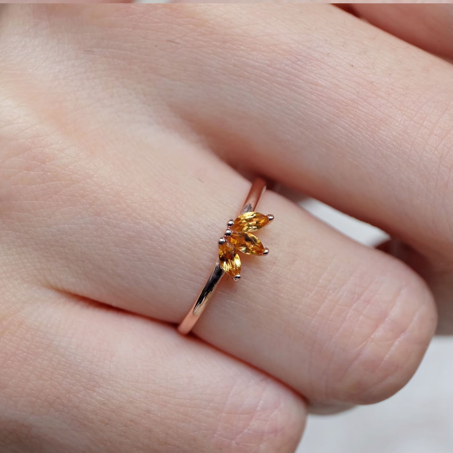 Citrine Marquise Ring Sholto - SOVATS