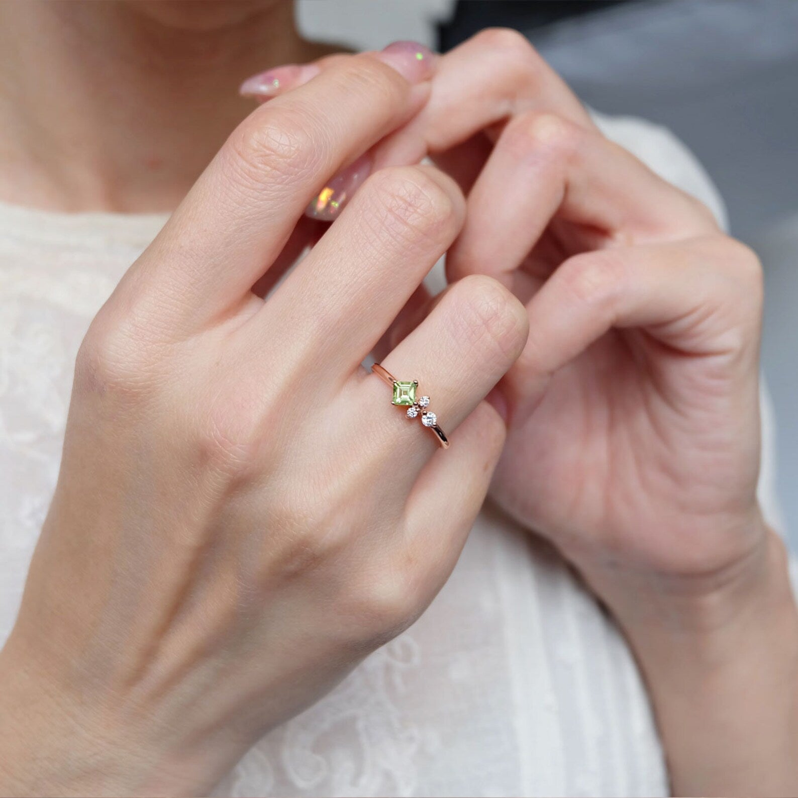 Peridot Cluster Ring Irelia - SOVATS
